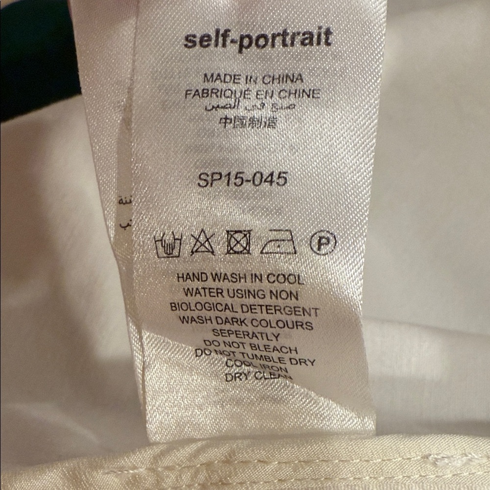 Self Portrit Elegant White Women's Dress with Black Trim size 6 US - Picture 16 of 16